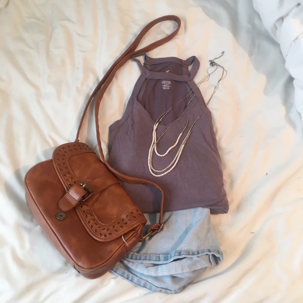 NWOT Soft & Sexy Suede Halter Tank